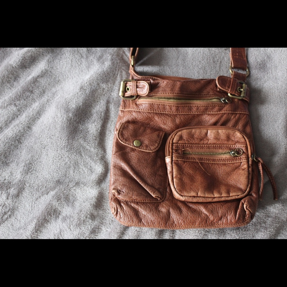 Leather satchel